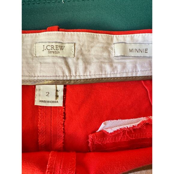 J.Crew Minnie Pants Orange Size 2 – Slim Fit Stretch Trousers - Picture 6 of 10